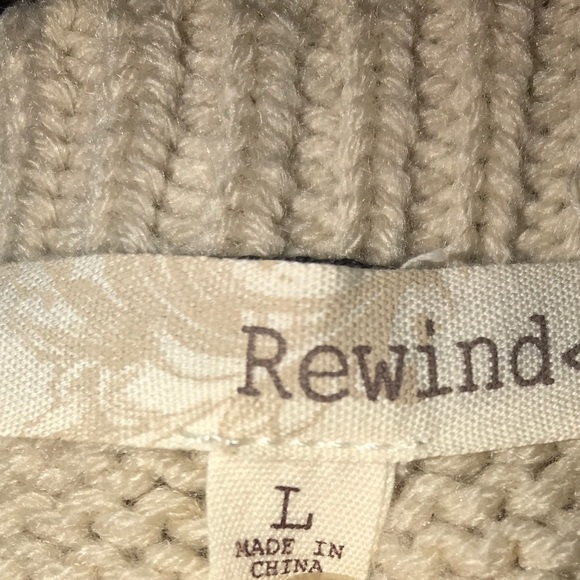 Aztec open knit crew neck sweater. - Picture 7 of 7